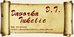 Davorka Tukelić vizit kartica